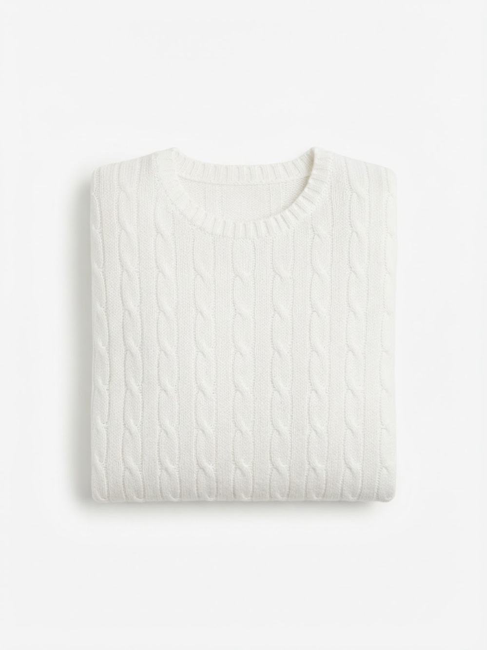 Polo by Ralph Lauren 100% Cotton Cable Knit Cream Sweater Size Medium